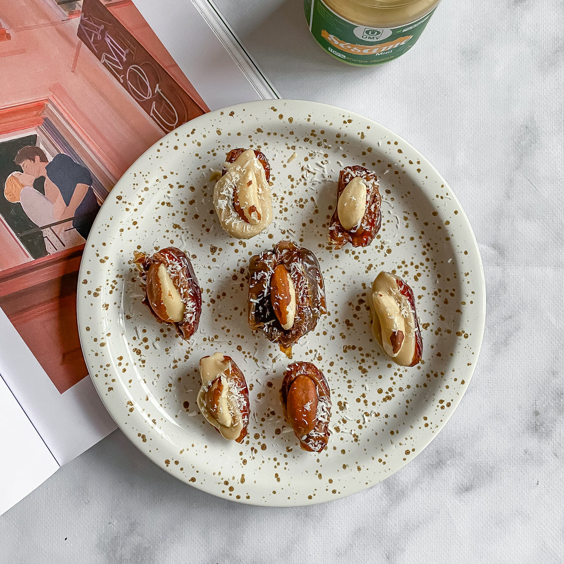 #RecipeByÜmy : Dattes fourrées, le Snack Healthy par excellence ♡