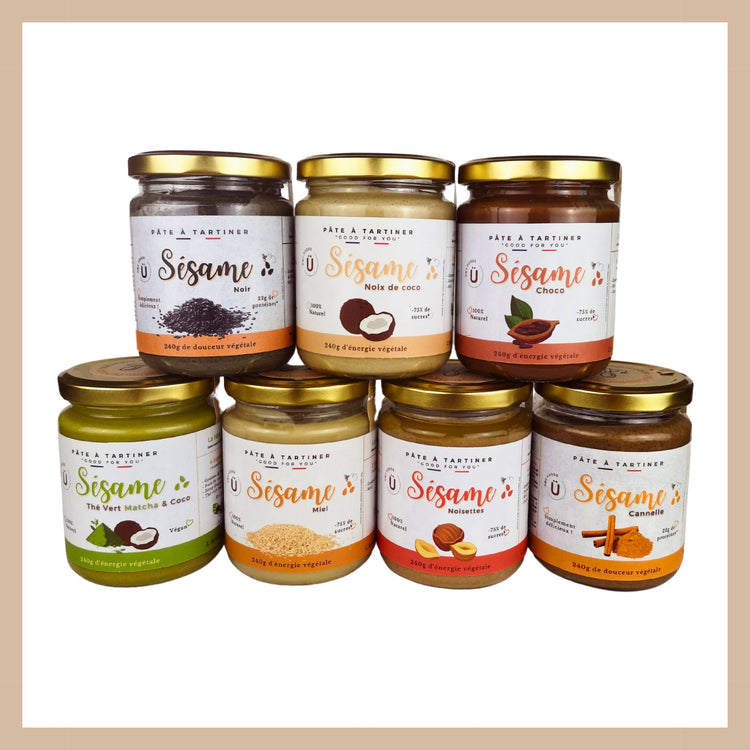 Pack pâtes à tartiner au sésame & purées 100% fruits secs oléagineux